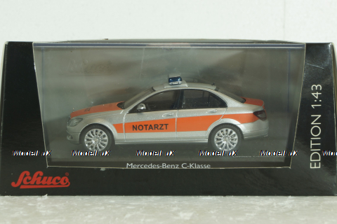 Mercedes С200 C-Klasse, Limousine, W204, Notarzt, Schuco 1:43