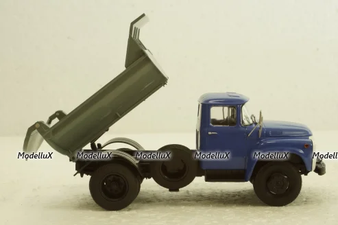 Зил-ММЗ-555 самосвал синий/серый, АвтоИстория 1:43
