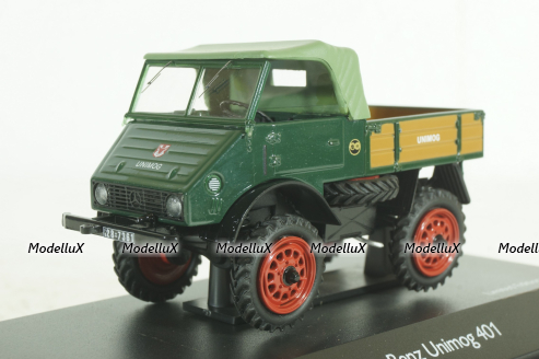 Mercedes Unimog 401, green, Schuco 1:43