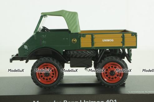 Mercedes Unimog 401, green, Schuco 1:43