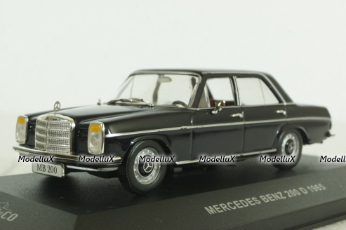 Mercedes 200D W110, 1965, black,  IXO 1:43