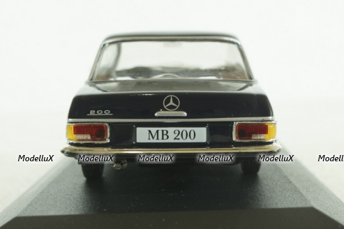 Mercedes 200D W110, 1965, black,  IXO 1:43