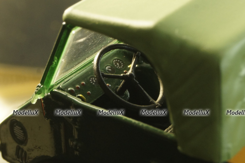 Mercedes Unimog 401, green, Schuco 1:43
