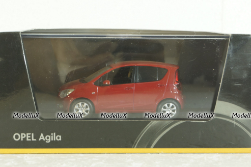 Opel Agila 2008, red, Schuco 1:43