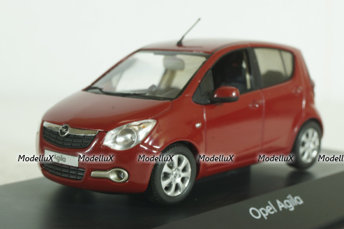 Opel Agila 2008, red, Schuco 1:43