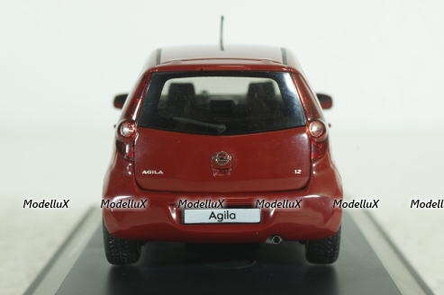 Opel Agila 2008, red, Schuco 1:43