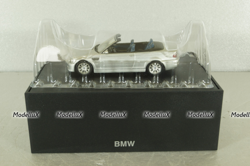 Bmw M3 Convertible (E46) 2001, silver, 80420024430, Minichamps 1:43