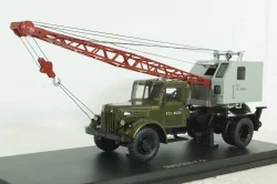 Маз-200 К-51, зеленый/серый, автокран, SSM1164, SSM 1:43