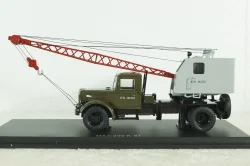 Маз-200 К-51, зеленый/серый, автокран, SSM1164, SSM 1:43