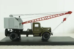 Маз-200 К-51, зеленый/серый, автокран, SSM1164, SSM 1:43