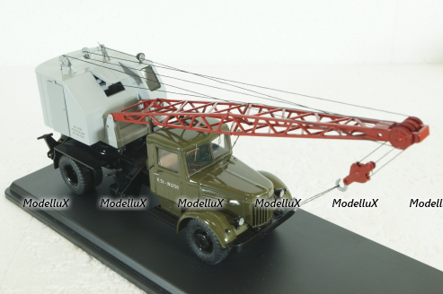 Маз-200 К-51, зеленый/серый, автокран, SSM1164, SSM 1:43