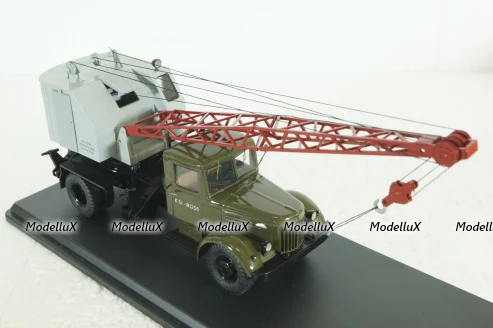 Маз-200 К-51, зеленый/серый, автокран, SSM1164, SSM 1:43