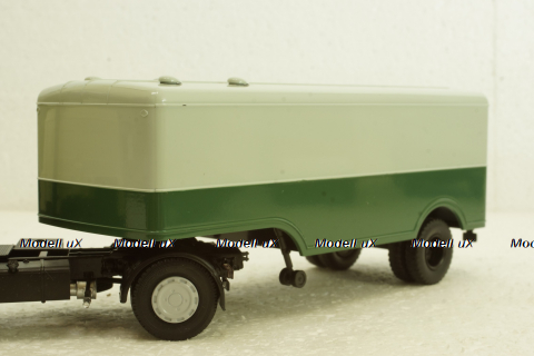 Маз-5217 напівпричеп зелений/сірий, 101111, АвтоИстория 1:43