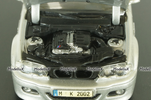 Bmw M3 Convertible (E46) 2001, silver, 80420024430, Minichamps 1:43