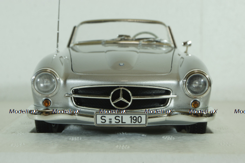 Mercedes 190SL W121 1955 Silver, 100037031, Minichamps 1:18 
