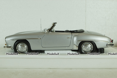 Mercedes 190SL W121 1955 Silver, 100037031, Minichamps 1:18 