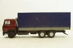 Маз-6303 борт с тентом 1985г бордовый/серый, АвтоИстория 1:43