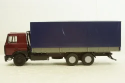 Маз-6303 борт с тентом 1985г бордовый/серый, АвтоИстория 1:43