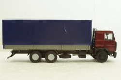 Маз-6303 борт с тентом 1985г бордовый/серый, АвтоИстория 1:43