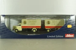 Mercedes L 6600 with trailer, beige, 03019, Schuco 1:43