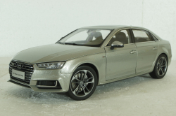 Audi A4L B9  2017, S-Line, silver,  Paudi 1:18
