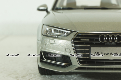 Audi A4L B9  2017, S-Line, silver,  Paudi 1:18