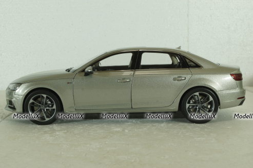 Audi A4L B9  2017, S-Line, silver,  Paudi 1:18