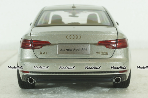 Audi A4L B9  2017, S-Line, silver,  Paudi 1:18