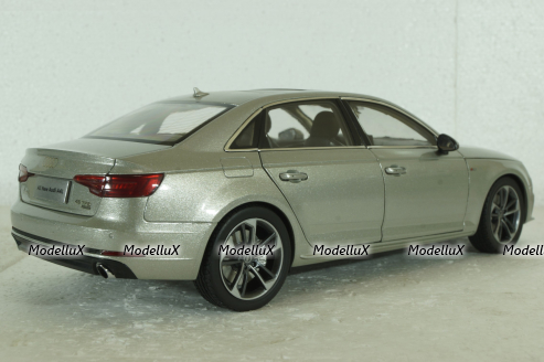 Audi A4L B9  2017, S-Line, silver,  Paudi 1:18