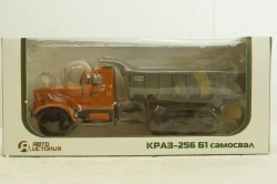Краз-256Б1 самосвал оранжевый/серый 1966, АвтоИстория 1:43