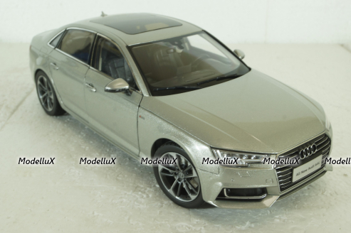Audi A4L B9  2017, S-Line, silver,  Paudi 1:18