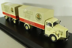 Mercedes L 6600 with trailer, beige, 03019, Schuco 1:43