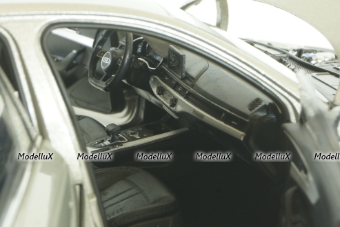 Audi A4L B9  2017, S-Line, silver,  Paudi 1:18