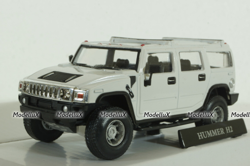 Hummer H2, белый, Cararama 1:43