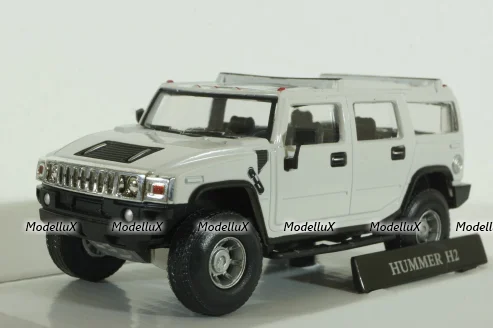 Hummer H2, белый, Cararama 1:43