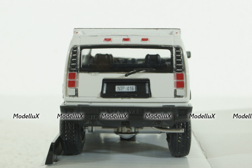 Hummer H2, белый, Cararama 1:43