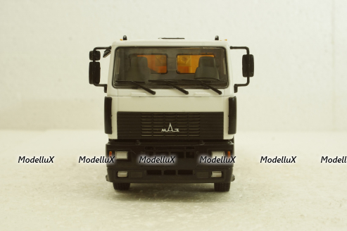 Маз-6516 8х4 самосвал, белый/желтый, АвтоИстория 1:43