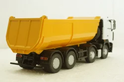 Маз-6516 8х4 самосвал, белый/желтый, АвтоИстория 1:43
