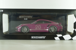 Porsche 911 (992) Turbo S Sport Design Paket, 2021, red, 155069172, Minichamps 1:18
