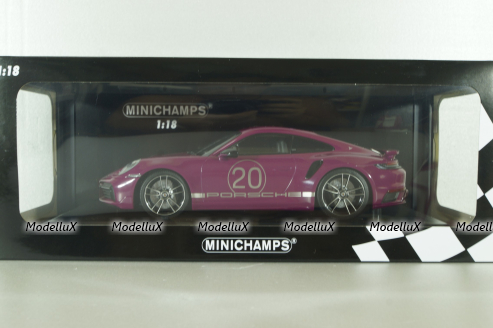 Porsche 911 (992) Turbo S Sport Design Paket, 2021, red, 155069172, Minichamps 1:18