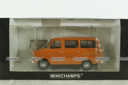 Ford Transit 1971 Bus, orange, 400082410, Minichamps 1:43