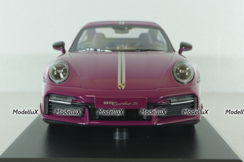 Porsche 911 (992) Turbo S Sport Design Paket, 2021, red, 155069172, Minichamps 1:18
