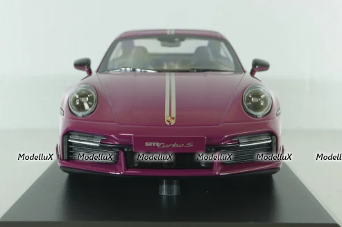 Porsche 911 (992) Turbo S Sport Design Paket, 2021, red, 155069172, Minichamps 1:18