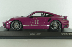 Porsche 911 (992) Turbo S Sport Design Paket, 2021, red, 155069172, Minichamps 1:18