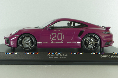 Porsche 911 (992) Turbo S Sport Design Paket, 2021, red, 155069172, Minichamps 1:18