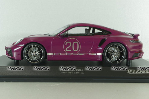 Porsche 911 (992) Turbo S Sport Design Paket, 2021, red, 155069172, Minichamps 1:18