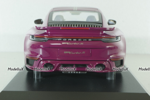 Porsche 911 (992) Turbo S Sport Design Paket, 2021, red, 155069172, Minichamps 1:18