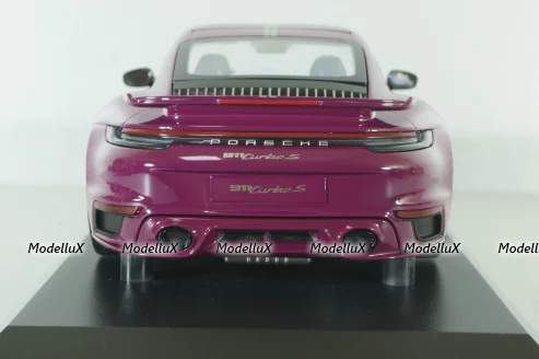 Porsche 911 (992) Turbo S Sport Design Paket, 2021, red, 155069172, Minichamps 1:18