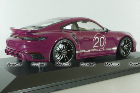 Porsche 911 (992) Turbo S Sport Design Paket, 2021, red, 155069172, Minichamps 1:18