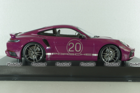 Porsche 911 (992) Turbo S Sport Design Paket, 2021, red, 155069172, Minichamps 1:18